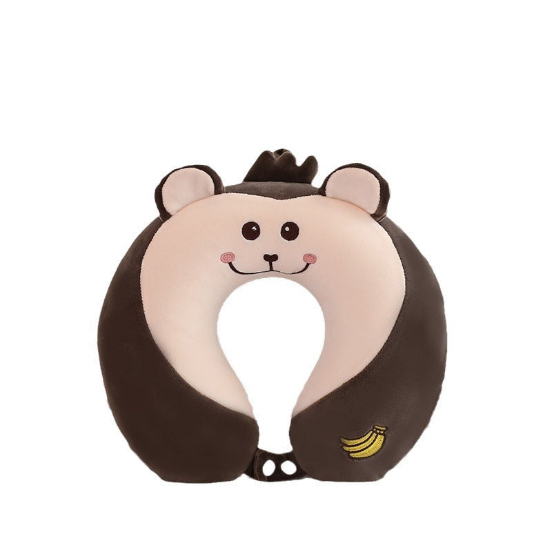 Cozy Cartoon Memory Foam U-shaped Pillow for Relaxation