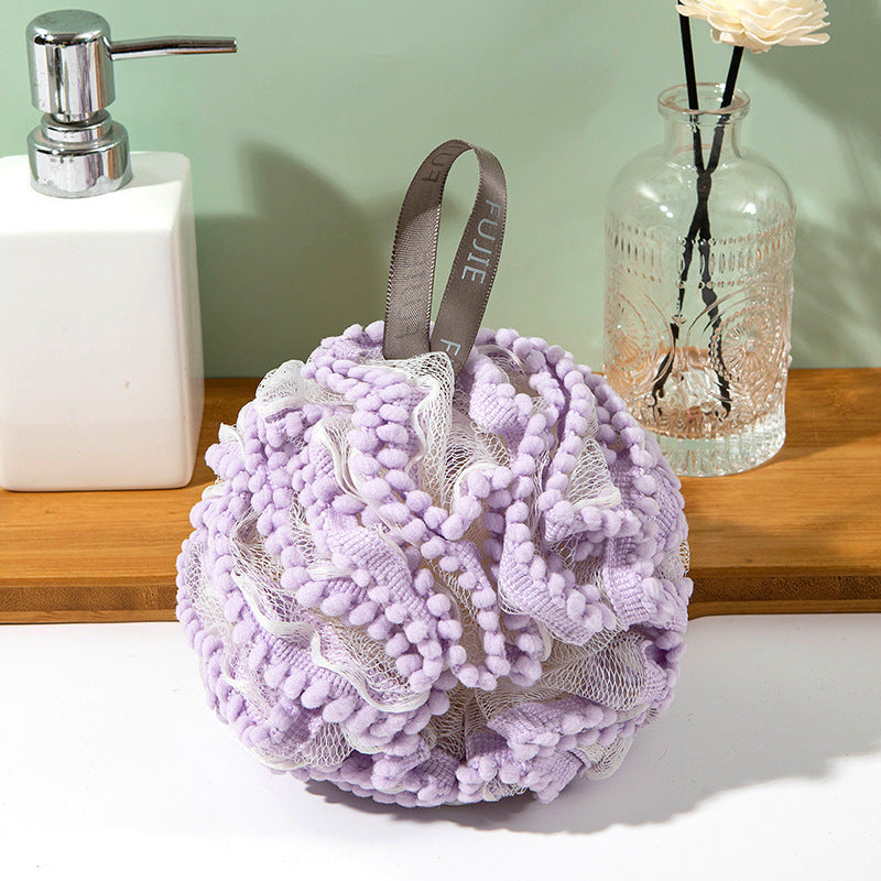 Luxurious Bath Pearl Loofah: High-end Foaming Durable Shower Ball