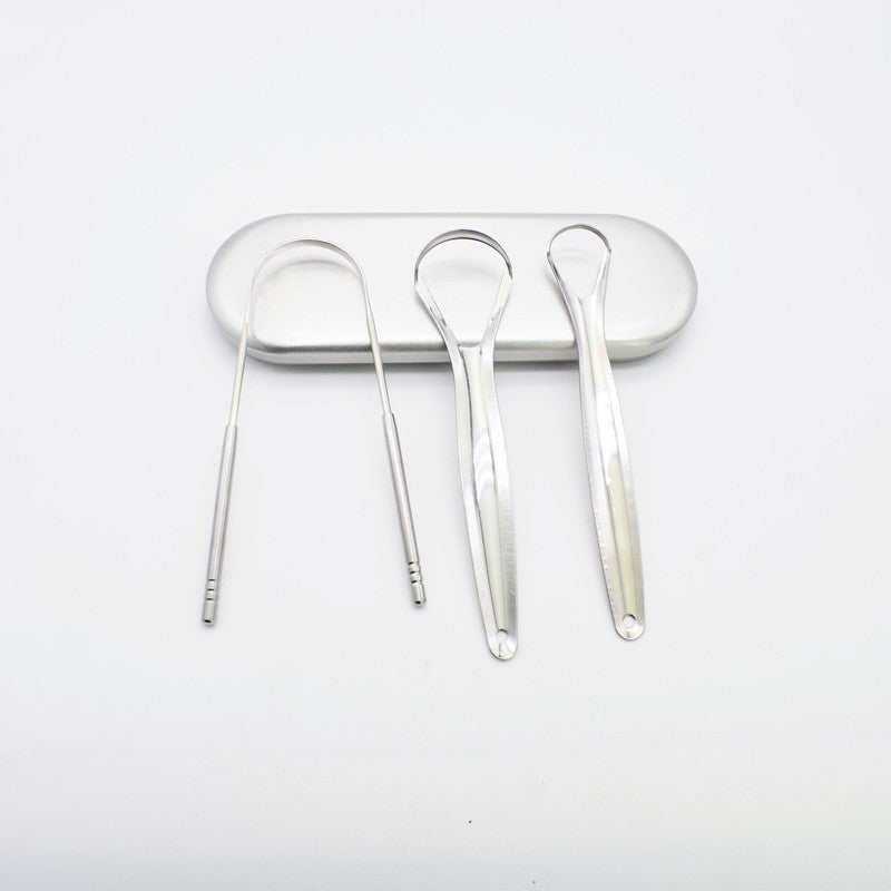 Stainless Steel Tongue Scraper Oral Care Tools: Fresh Breath Essential