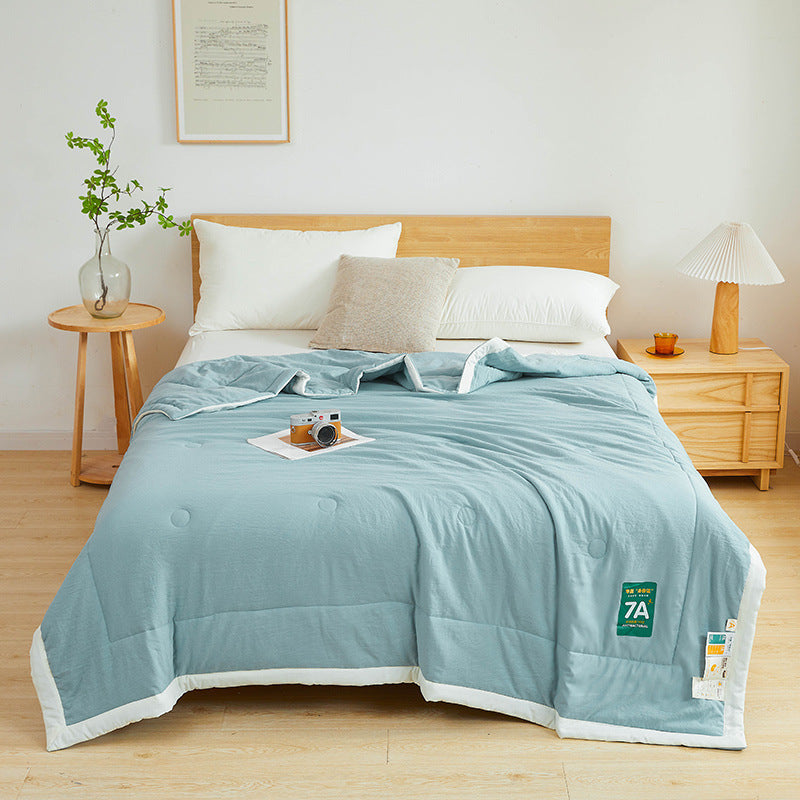 Antibacterial Raw Cotton Washable Summer Cool Quilt for Refreshing Sleep