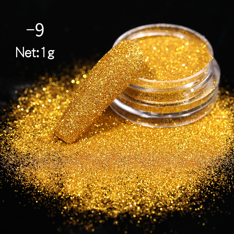DIY Nail Powder Magic: Shimmering Gradient Art Blooming Wonders