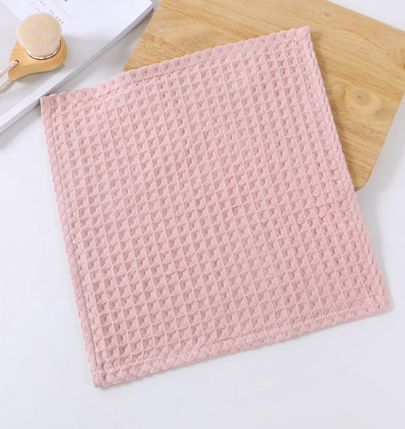 Luxurious Water-absorbing Quick-drying Pure Cotton Waffle Bath Towel