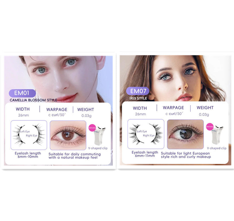 Effortless Glam: White Box One Pair Packed Magnetic Eyelashes
