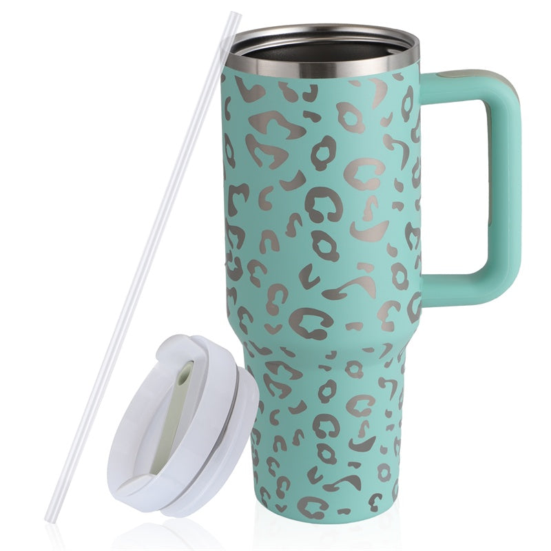 40oz Portable Stainless Steel Water Bottle Mug With Handle