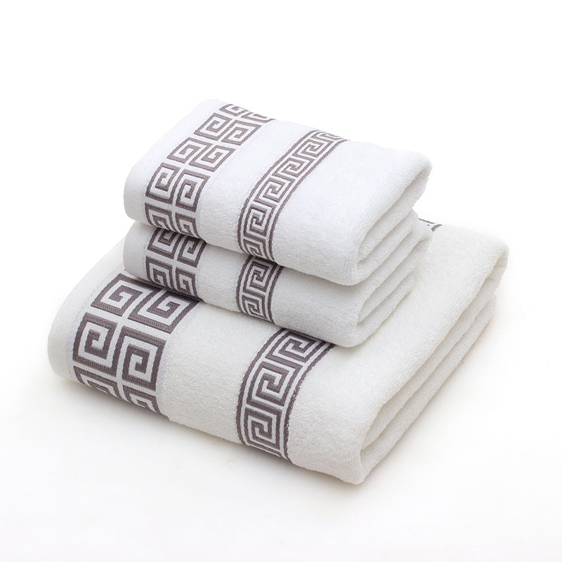 Luxurious Towels Gift Box Three-piece Set: Soft Cotton Elegance