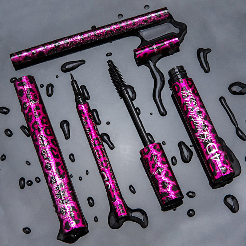 Leopard Print Mascara Eyeliner Suit: Bold Beauty Essentials Set