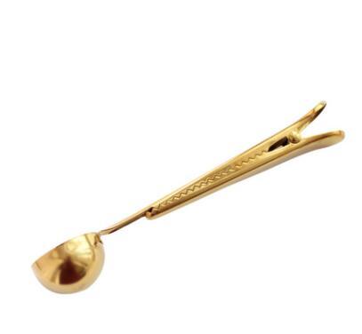 Stainless Steel Coffee Clip Spoon: Scoop, Seal, and Preserve Freshness