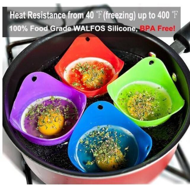 Green Silicone Egg Cooker: Versatile 4 Color Kitchen Essential