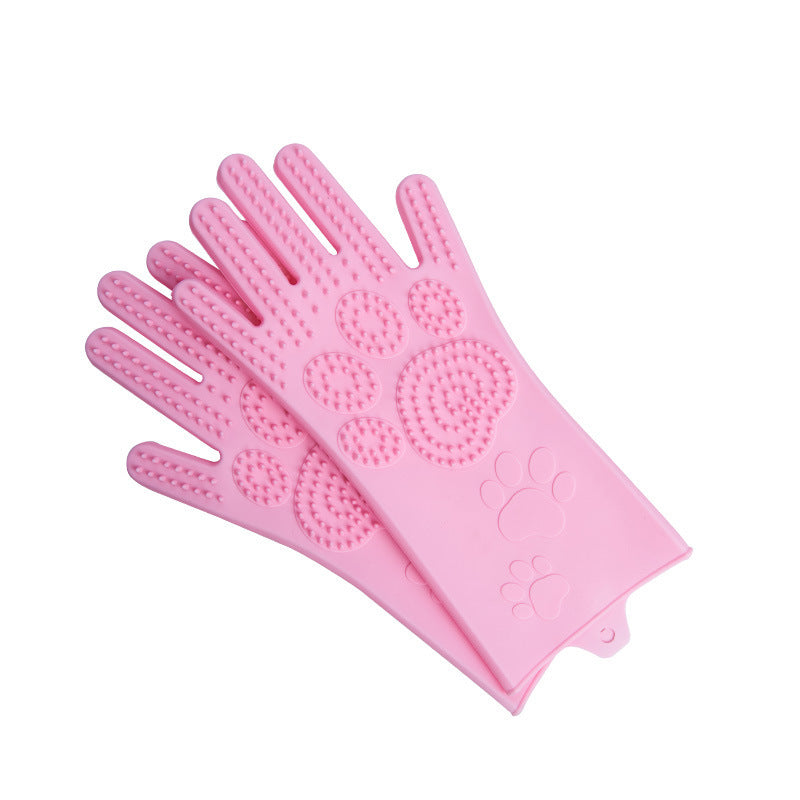 Silicone Heat-resistant Cleaning Brush Scrubbing Gloves for Kitchen Magic