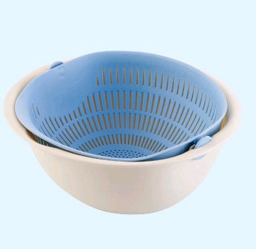 Portable Detachable Double-Layer Drain Basket for Fruit and Veggies