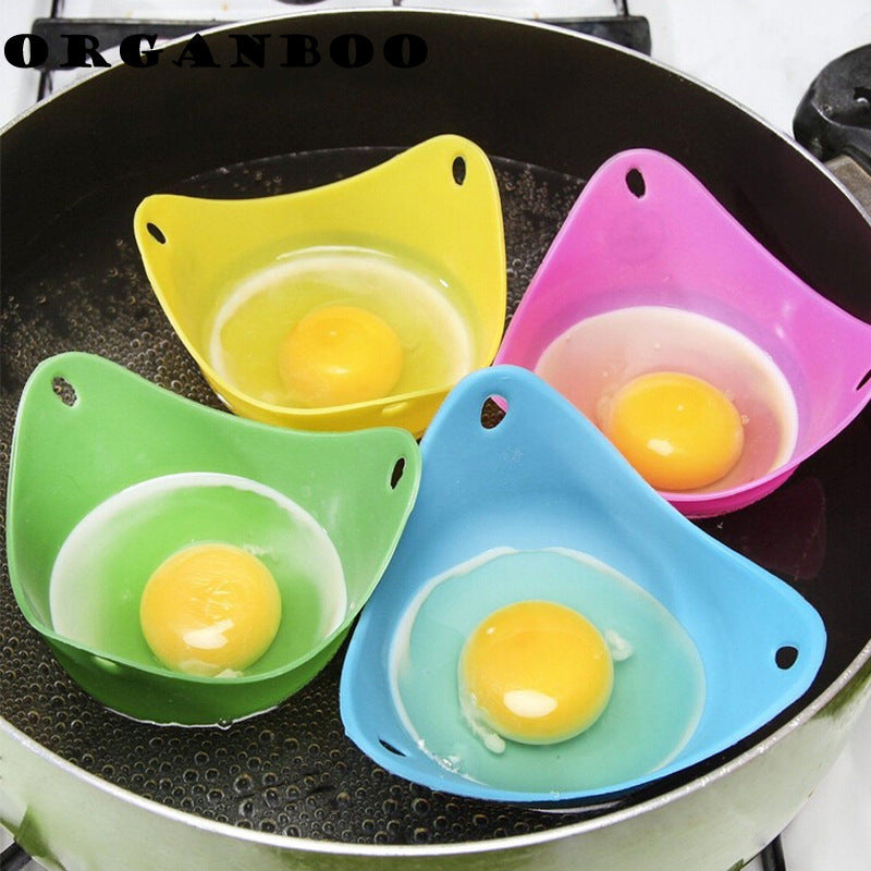 Green Silicone Egg Cooker: Versatile 4 Color Kitchen Essential
