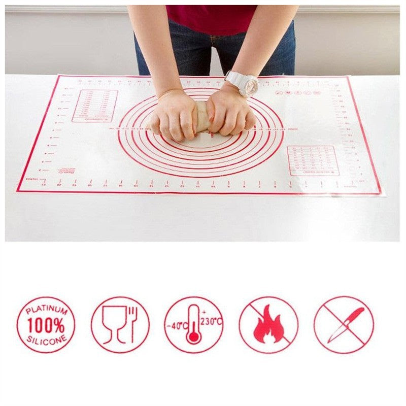 Large 40x60cm Silicone Baking Mat: Non-Stick, Easy Clean