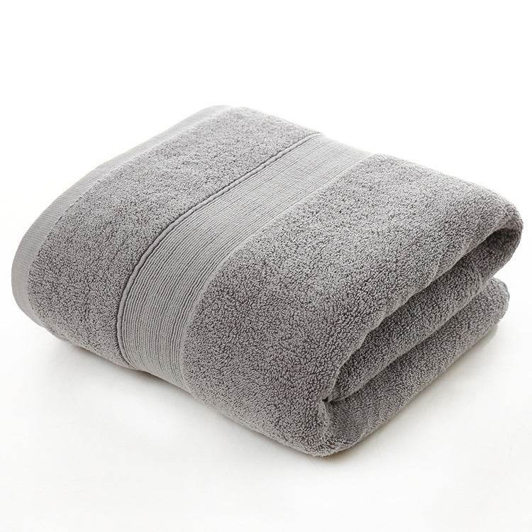 Luxurious Cotton Thickened Plain Colored Bath Towel: Ultimate Comfort - Killer Products