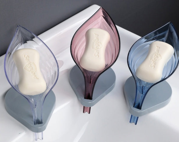 Creative Suction Cup Soap Holder Sink Sponge Drain Box