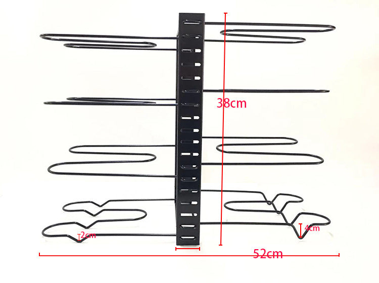 8 Tiers Iron Storage Racks: Elegant Kitchen Organizer Solution