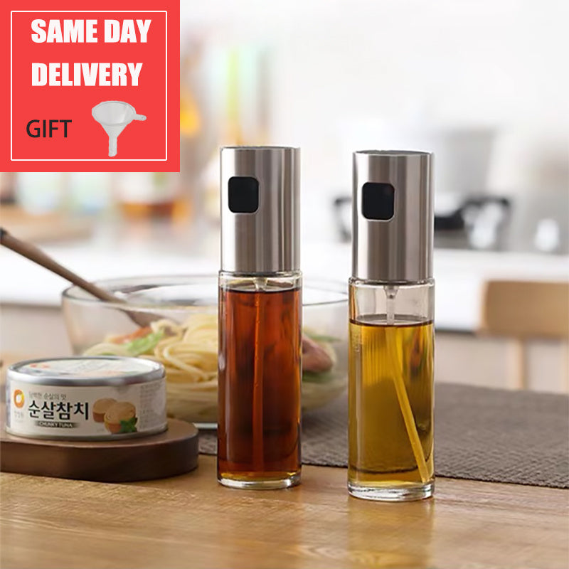 Elegant Glass Oil Vinegar Spray Bottle for Culinary Perfection