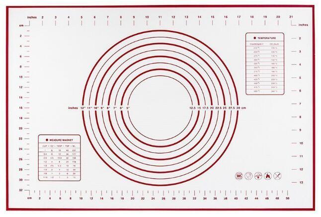 Large 40x60cm Silicone Baking Mat: Non-Stick, Easy Clean