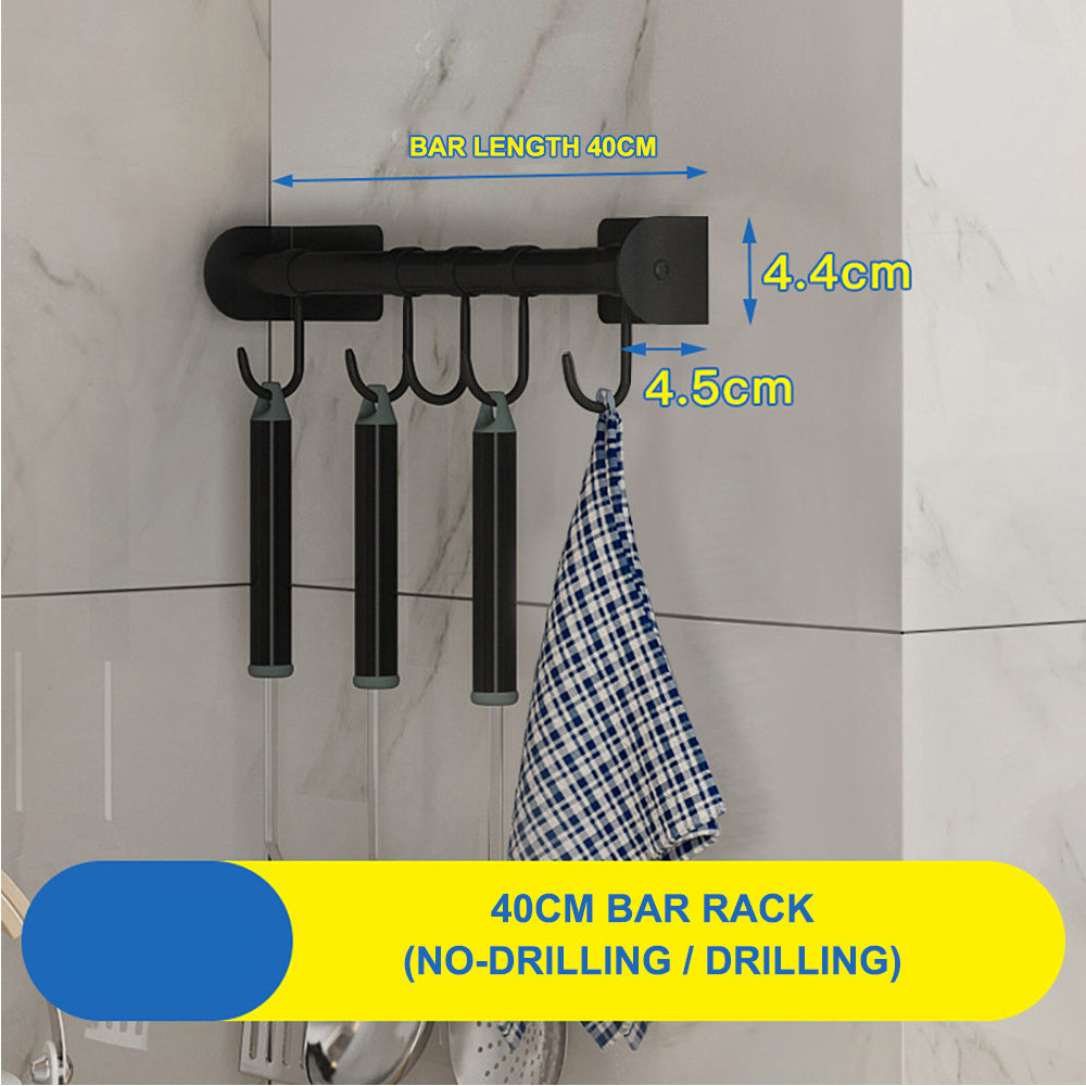 Modern Stainless Steel Kitchen Wall Shelf - Sleek Space Saver