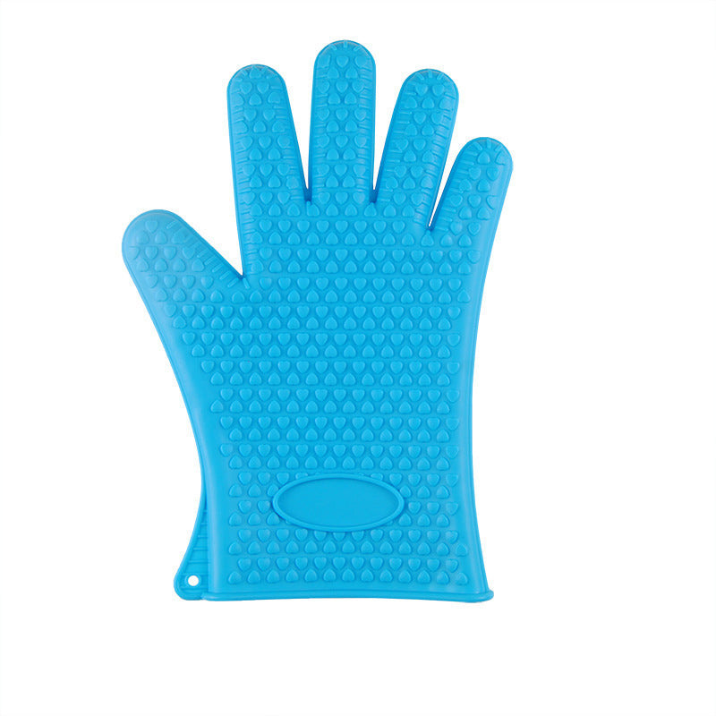 Heat Proof Food Grade Silicone Oven Mitts for BBQ Safety
