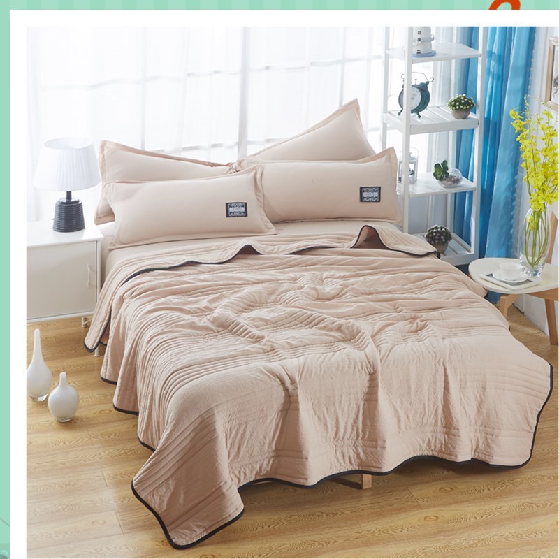 Pure Color Cooling Blanket: Compressible Summer Quilt Comfort