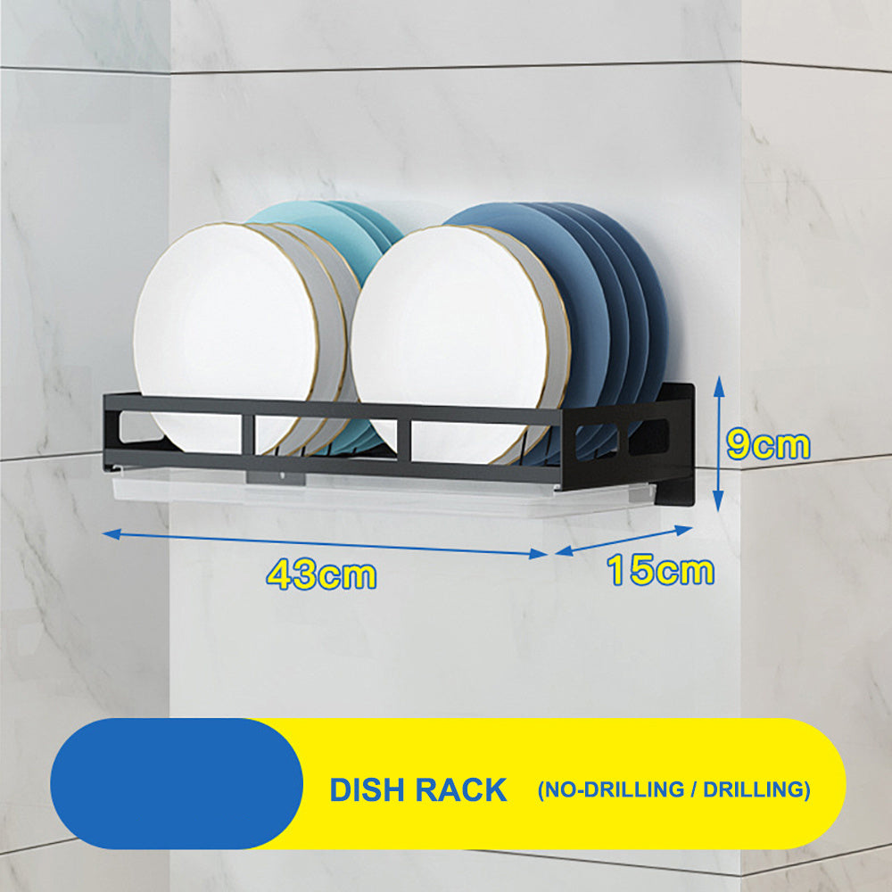Modern Stainless Steel Kitchen Wall Shelf - Sleek Space Saver