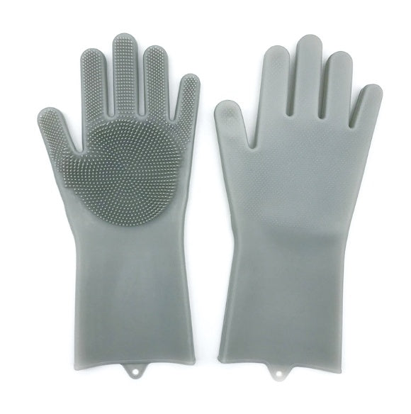 Heat-Resistant Housework Kitchen Cleaning Gloves - Eco-Friendly Silicone