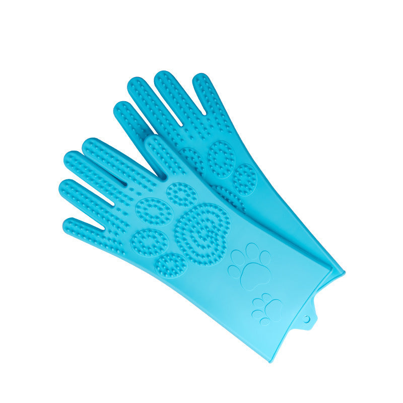 Silicone Heat-resistant Cleaning Brush Scrubbing Gloves for Kitchen Magic