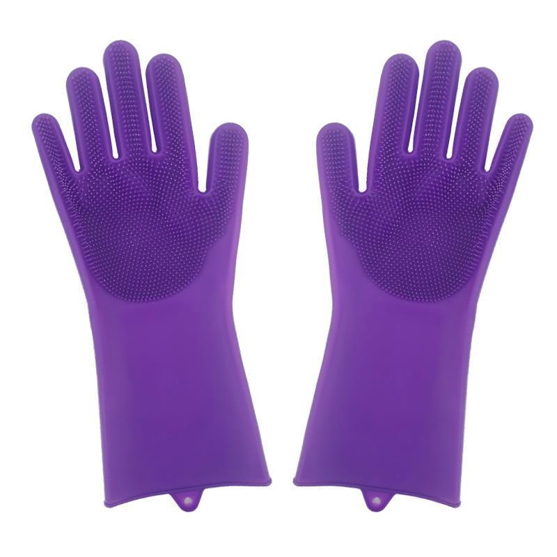 Heat-Resistant Housework Kitchen Cleaning Gloves - Eco-Friendly Silicone