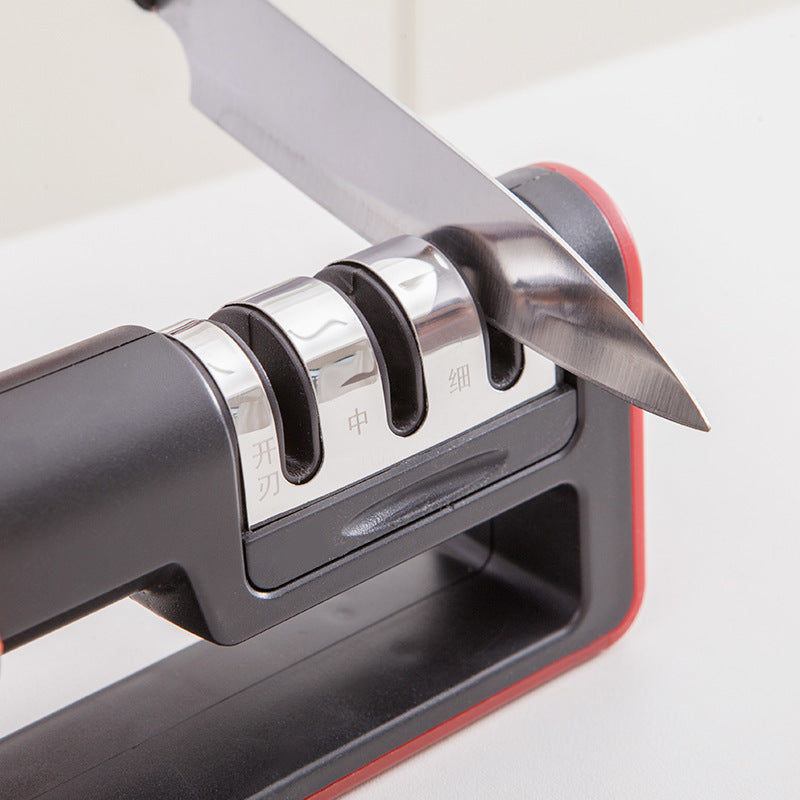 Diamond Quick Professional Knife Sharpener: 3-Stage Sharpening Stone