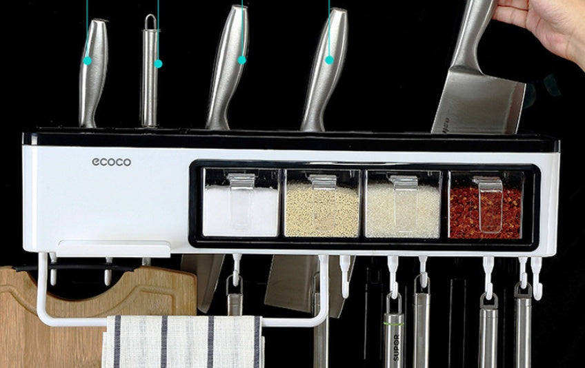 New Kitchen Storage Box: Multi-Function Wall-Mounted Racks Solution