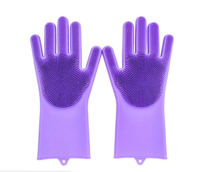 Heat-Resistant Housework Kitchen Cleaning Gloves - Eco-Friendly Silicone