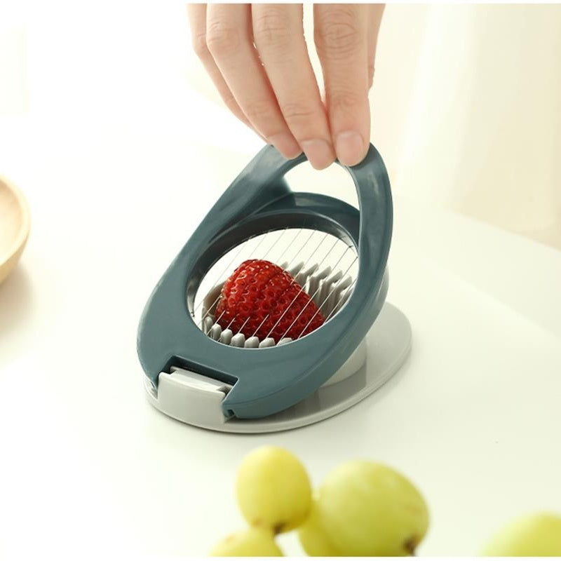 Versatile Plastic Kitchen Tool: Egg, Fruit Slicer & Shredder