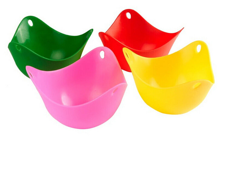 Green Silicone Egg Cooker: Versatile 4 Color Kitchen Essential