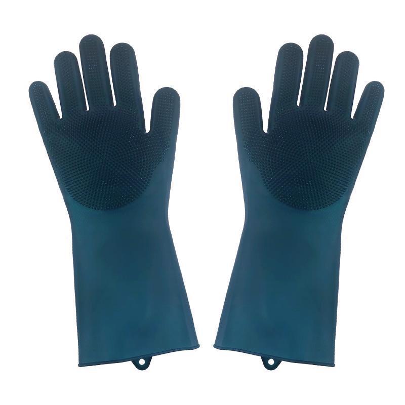Heat-Resistant Housework Kitchen Cleaning Gloves - Eco-Friendly Silicone