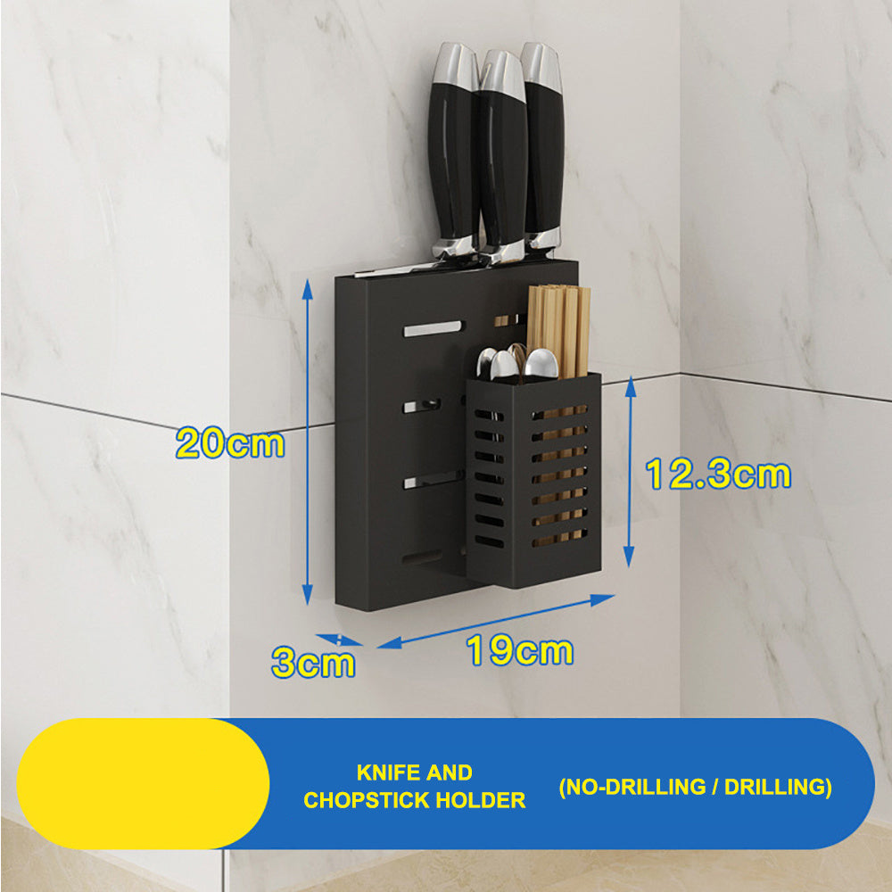 Modern Stainless Steel Kitchen Wall Shelf - Sleek Space Saver