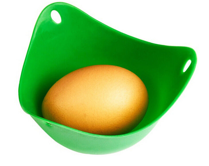 Green Silicone Egg Cooker: Versatile 4 Color Kitchen Essential