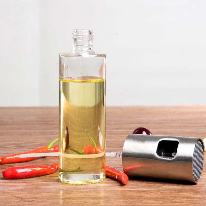 Elegant Glass Oil Vinegar Spray Bottle for Culinary Perfection