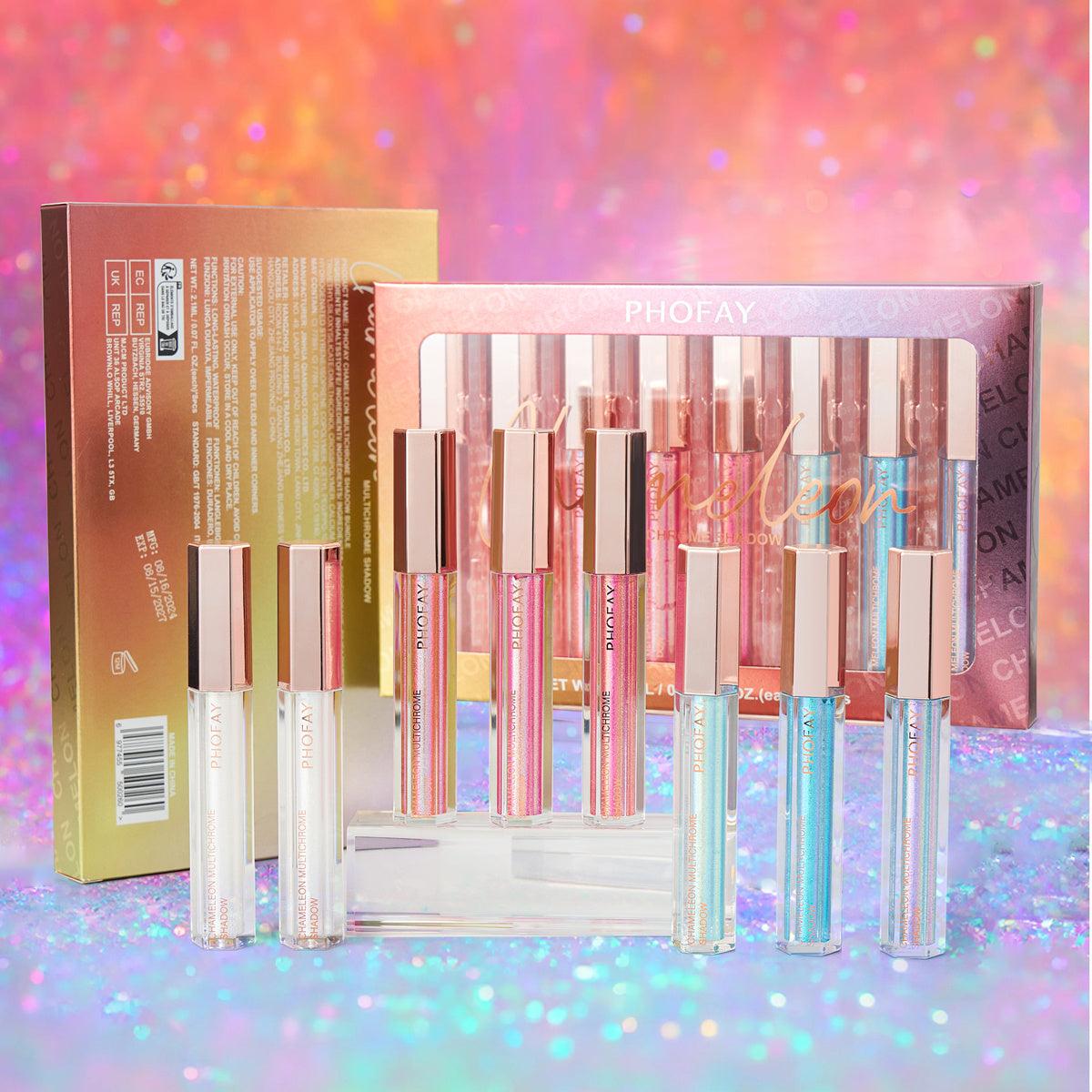PHOFAY Chameleon Multichrome Shadow Bundle: Dazzling, Long-Lasting Colors