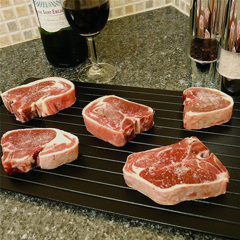 Fast Defrosting Tray Thaw Kitchen Quick Aluminum Thaw Magic