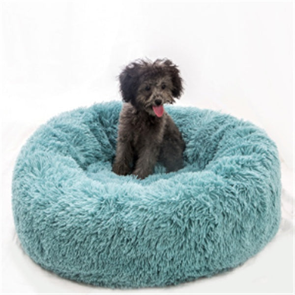 Cozy Cat Sleeping Bed: Plush Round Winter Nest Mattress