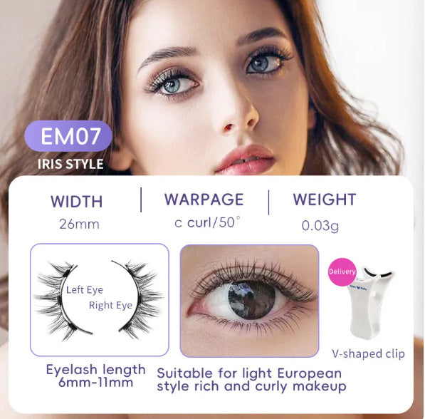 Effortless Glam: White Box One Pair Packed Magnetic Eyelashes