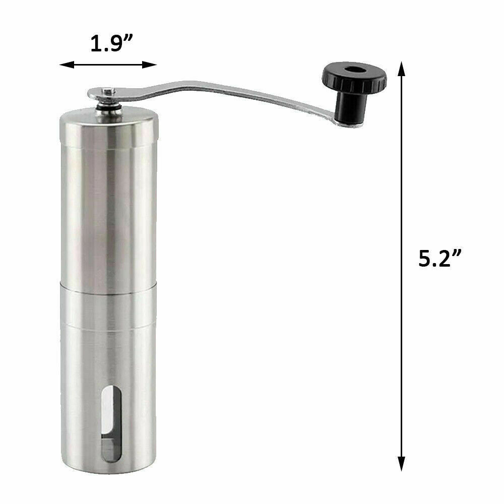 Home Portable Manual Coffee Grinder Stainless Steel Ceramic Burr