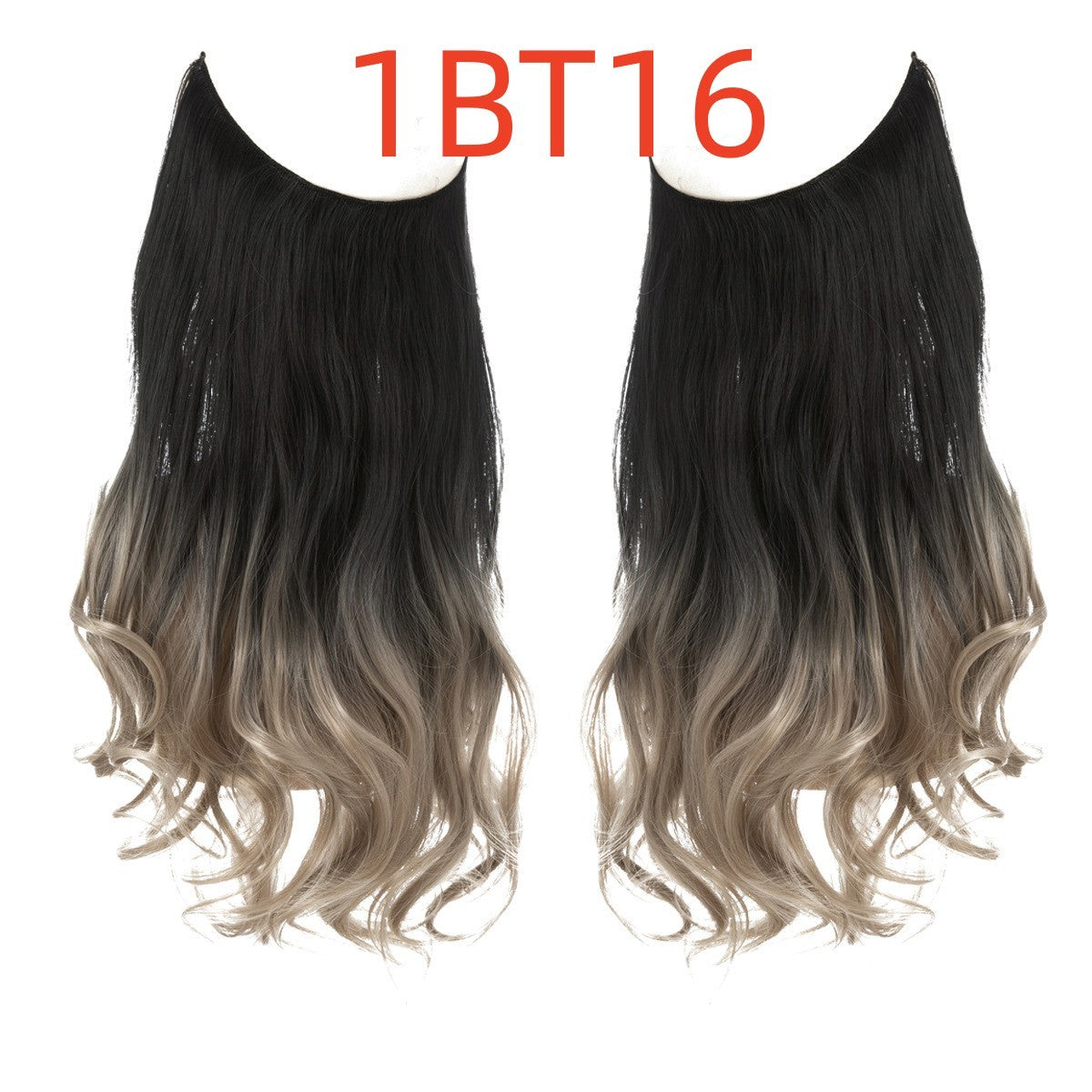 Long Curly Hair Wig: Female Fish Line Chemical Fiber Extension