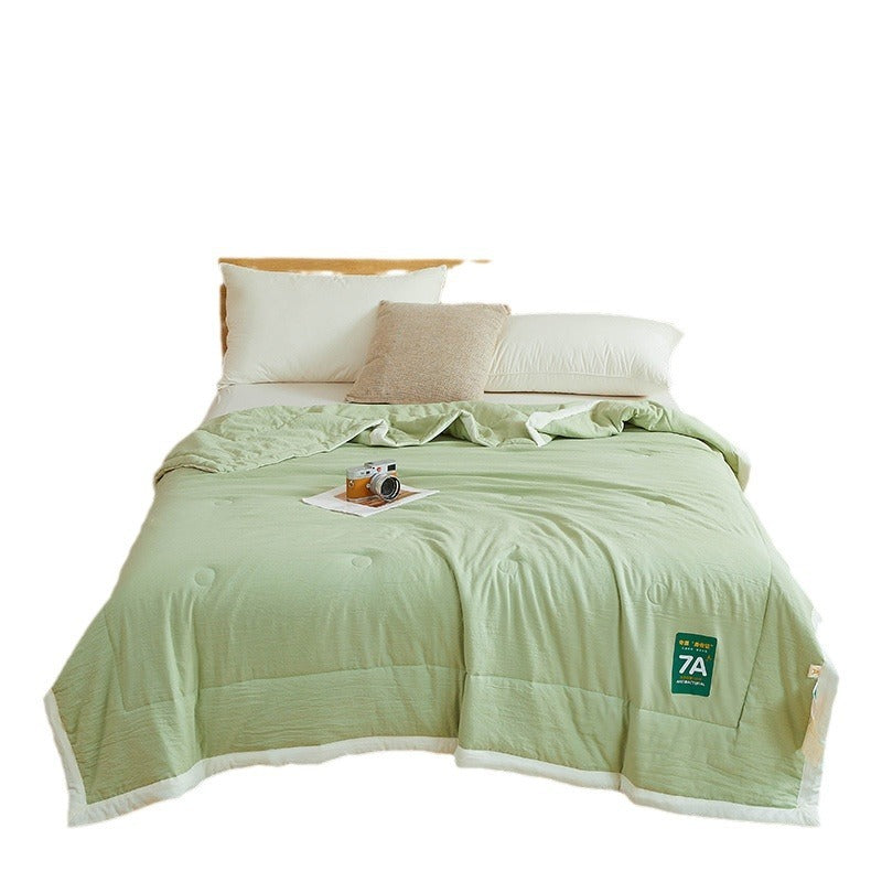 Antibacterial Raw Cotton Washable Summer Cool Quilt for Refreshing Sleep