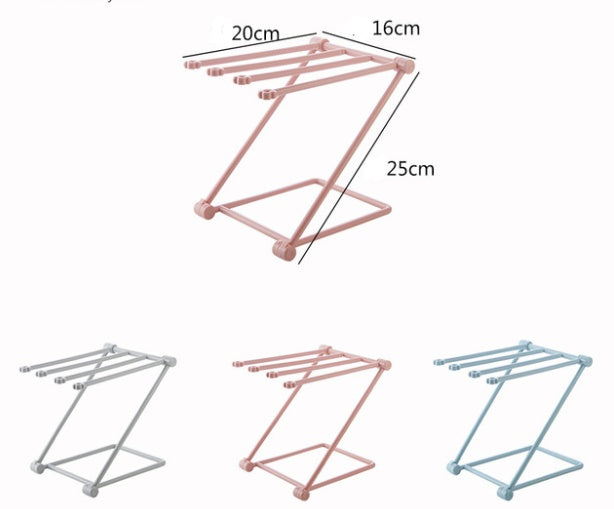 Foldable Dishcloth Shelf: Space-Saving Kitchen Accessories Gadget Organizer