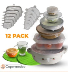 Versatile 6-Piece Stretch Siliconecover Set for Food Preservation