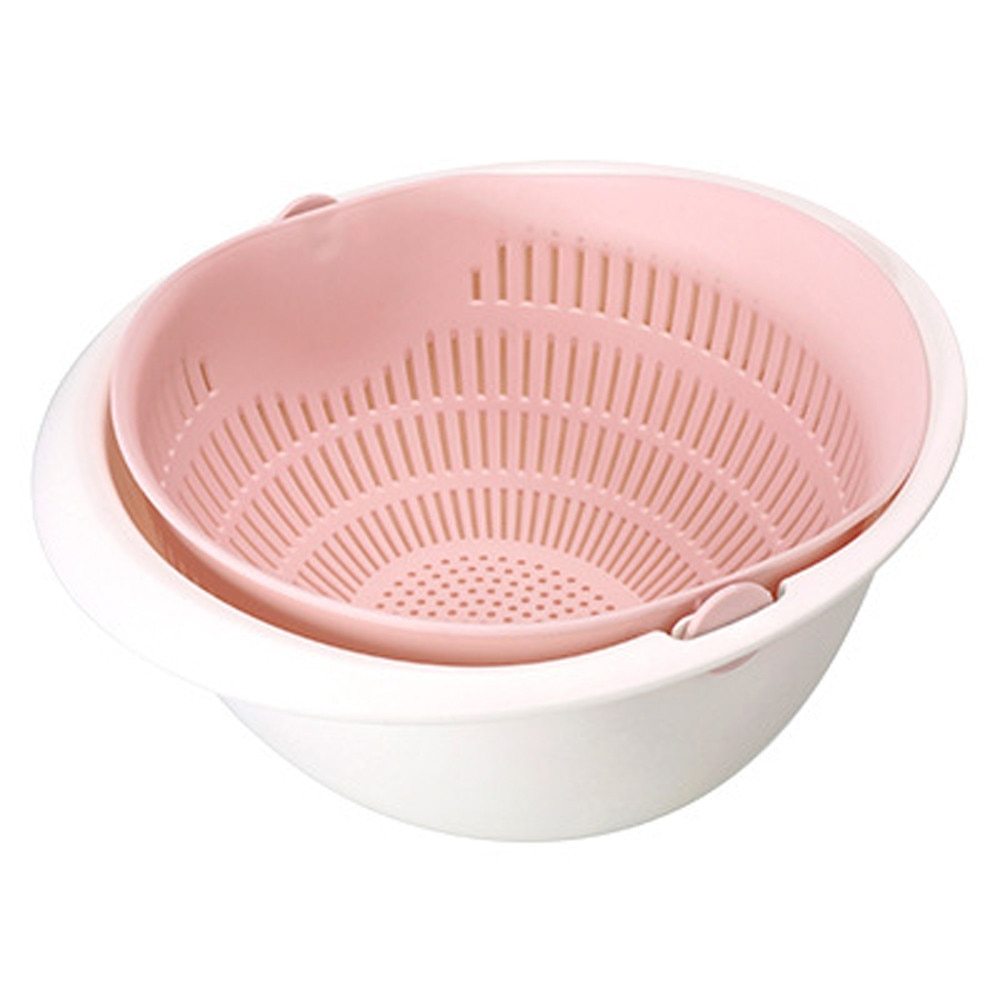 Portable Detachable Double-Layer Drain Basket for Fruit and Veggies