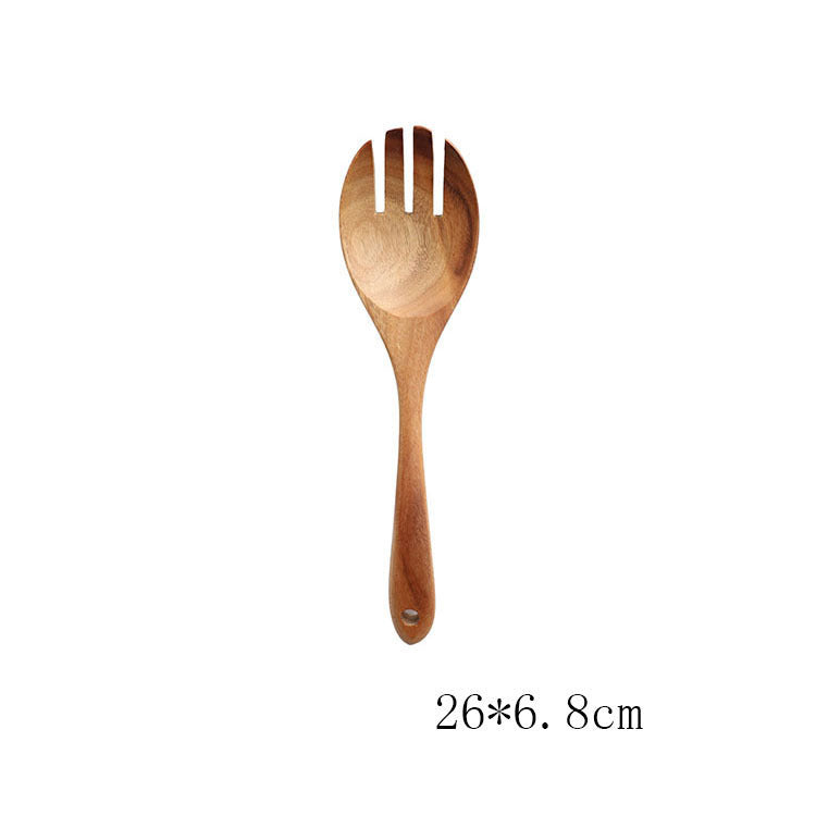 Teak Natural Wood Tableware: Versatile Kitchen Tool Sets Collection