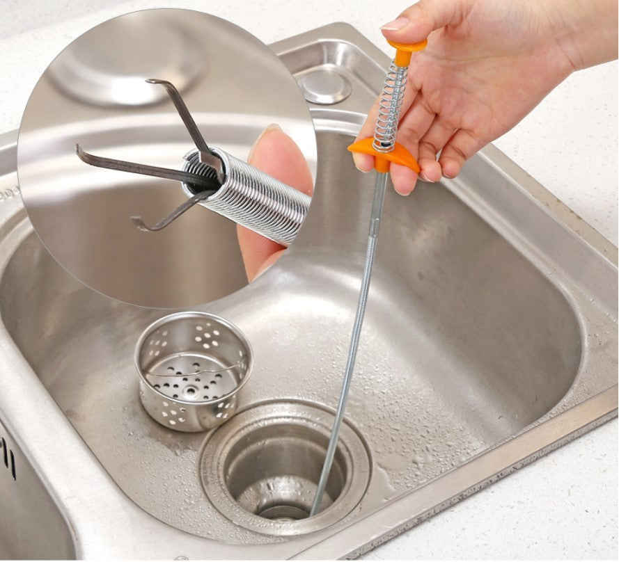 60CM Sewer Dredger Tool: Unclog Drains Effortlessly at Home