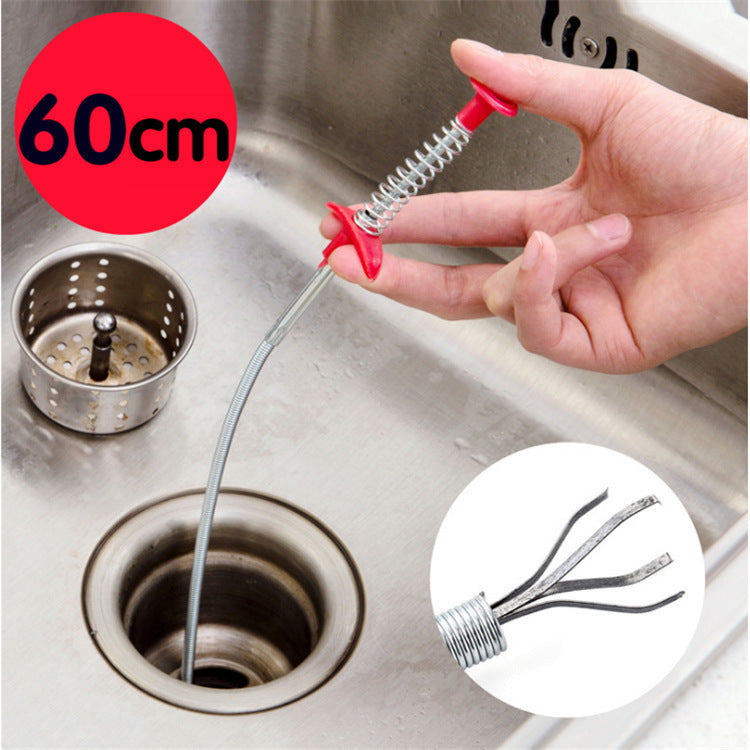 60CM Sewer Dredger Tool: Unclog Drains Effortlessly at Home